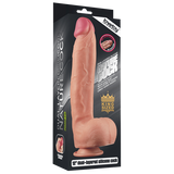 12" Dual Layered Platinum Silicone Cock (Flesh)-LV411012