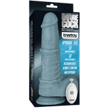 11'' Rechargeable Thrusting and Vibrating Silicone Dildo (Remote)-LV419201