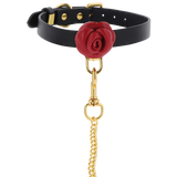 Wild Roses Collar & Leash (Black)-17443-BLACK