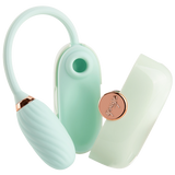 LOUIS - Suction & Vibrating Massager (Teal)-4897127060453