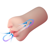Suction Kiss - Sucking & Vibrating Mouth (Flesh)-AMO-M-010
