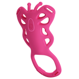 Rechargeable Strap-on Butterfly Massager - Aethon (Pink)-BI-022062HP