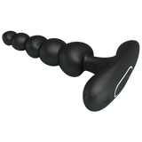 Corban - Rechargeable Butt Plug (Black)-BI-040174