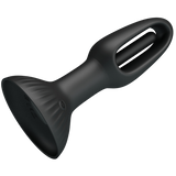 Hubert - Vibrating / Wiggling Butt Plug (Black)-BI-040197