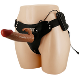 Universal Strap-On Harness - Vibrating Marion with 7.4" Dildo (Tan)-BW-022099Z