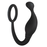 Prostate Plug with Love Ring (Black)-F06R027A00-010