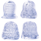 4 in 1 Glans Stroker Set (Clear)-FKQ040A000-050