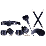 Sovereign Luxury Bondage Set (Black) (Alligator Print)-FKR006A000-077