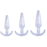 Butt Fantasy - Triple Tapered Anal Plug Set (Clear)-FKR011A000-050