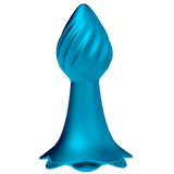 10 Rhythms Vibrating Anal Plug (Blue)-FPBQ063A00-204