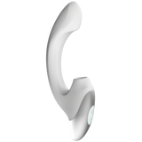 Thumping Rechargeable Silicone Vibrator (White)-FPBR001A00-009