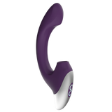 Thumping Rechargeable Silicone Vibrator (Purple)-FPBR001A00-022