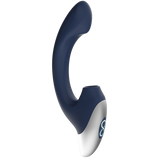 Thumping Rechargeable Silicone Vibrator (Blue)-FPBR001A00-024