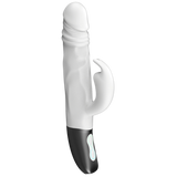Rotating Rabbit Rechargeable Silicone Vibrator (White)-FPBR005A00-009