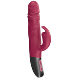 Rotating Rabbit Rechargeable Silicone Vibrator (Pink)-FPBR005A00-027