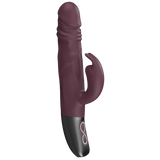 Rotating Rabbit Rechargeable Silicone Vibrator (Rubine Red)-FPBR005A00-028