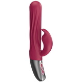 Thrusting Rabbit Rechargeable Silicone Vibrator (Pink)-FPBR007A00-027