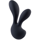 Dual Motors Silicone Vibrator (Black)-FPBR017A00-010