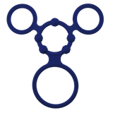 Triple Ring With Ball Stretcher (Blue)-FRR006A000-024