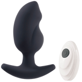 Remote Controlled Vibrating Butt Plug (Black)-FVRR010A00-010
