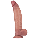 12'' Vibrating Dual Density Power Cock (Flesh)-LV110207