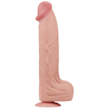 14'' King Sized Sliding Skin Dual Layer Dong (Flesh)-LV317054
