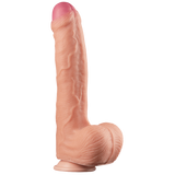 11" Dual Layer Platinum Silicone Cock (Flesh)-LV411011