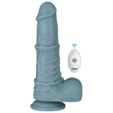 11'' Rechargeable Thrusting and Vibrating Silicone Dildo (Remote)-LV419201