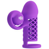 Rechargeable Harden Cock Sleeve (Purple)-MC57