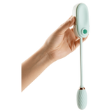 LOUIS - Suction & Vibrating Massager (Teal)-4897127060453