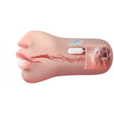 Suction Kiss - Sucking & Vibrating Mouth (Flesh)-AMO-M-010