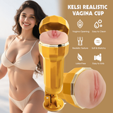 Kelsi Realistic Vagina Vibrating Cup-CN-628302327