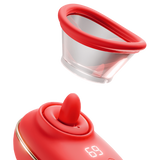 Vortex - Sucking & Licking Stimulator (Red)-JE-Z012