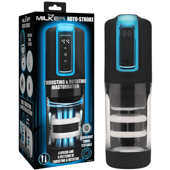 Roto-Stroke Thrusting & Rotating Masturbator-AH533