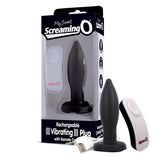 Vibrating Plug With Remote (Black)-AMP-BL-101