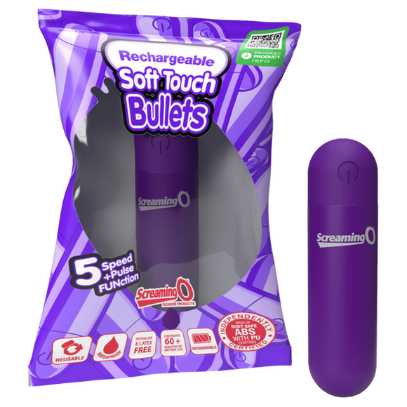 Rechargeable Soft Touch Bullet (Purple)-ARBS-PU
