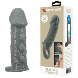 Realistic Penis Sleeve (Black)-BI-016012-2