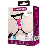 Rechargeable Strap-on Butterfly Massager - Aethon (Pink)-BI-022062HP