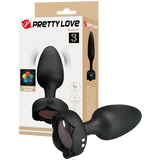 Osborn - Light-Up Rechargeable Butt Plug (Black)-BI-040183