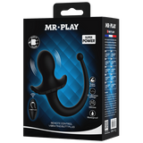 Remote Control Vibrating Butt Plug Tail (Black)-BI-040195W