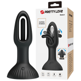 Hubert - Vibrating / Wiggling Butt Plug (Black)-BI-040197