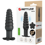 Silicone Butt Plug - Imron (Black)-BI-040203