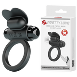 Vibrant Penis Ring - Debonaire (Black)-BI-210316