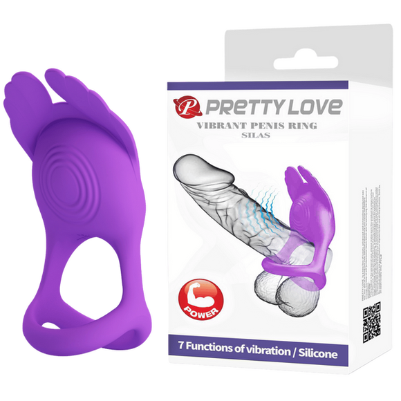 Vibrant Penis Ring - Silas (Purple)-BI-210318-1