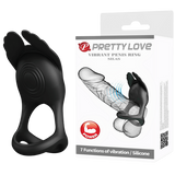 Vibrant Penis Ring - Silas (Black)-BI-210318