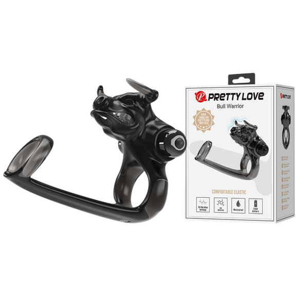Bull Warrior Cockring (Black)-BI-210333
