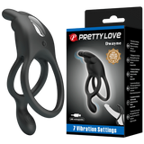 Rechargeable Dwayne Cockring (Black)-BI-210335