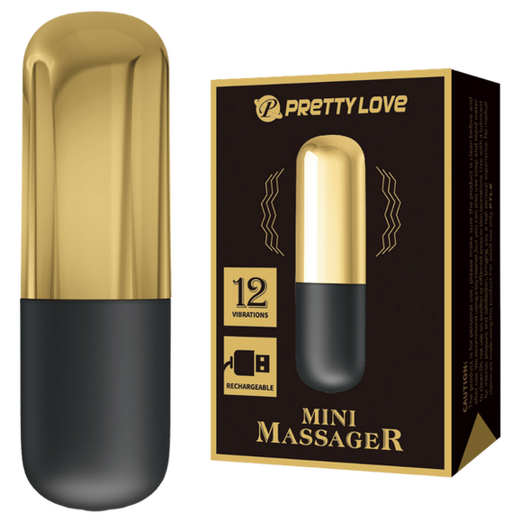 Rechargeable Mini Massager (Gold)-BL-014501J