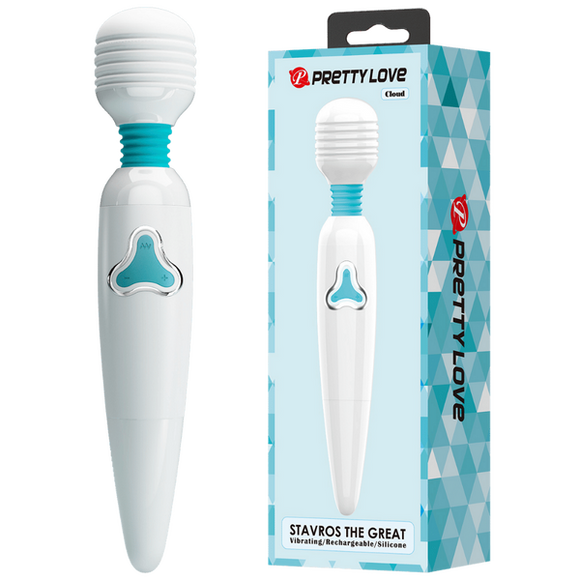 Rechargeable Wand - Cloud (White/Blue)-BW-055010-3