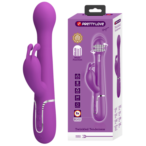 Dejon - 3in1 Multi-function Vibrator (Purple)-BW-500014-3